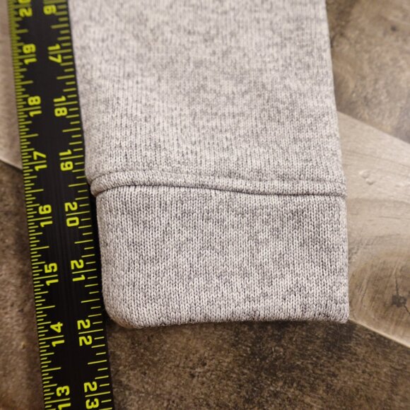 Eddie Bauer Radiator Fleece Snap Mock Pullover Men's Medium Gray Heather - Picture 6 of 10